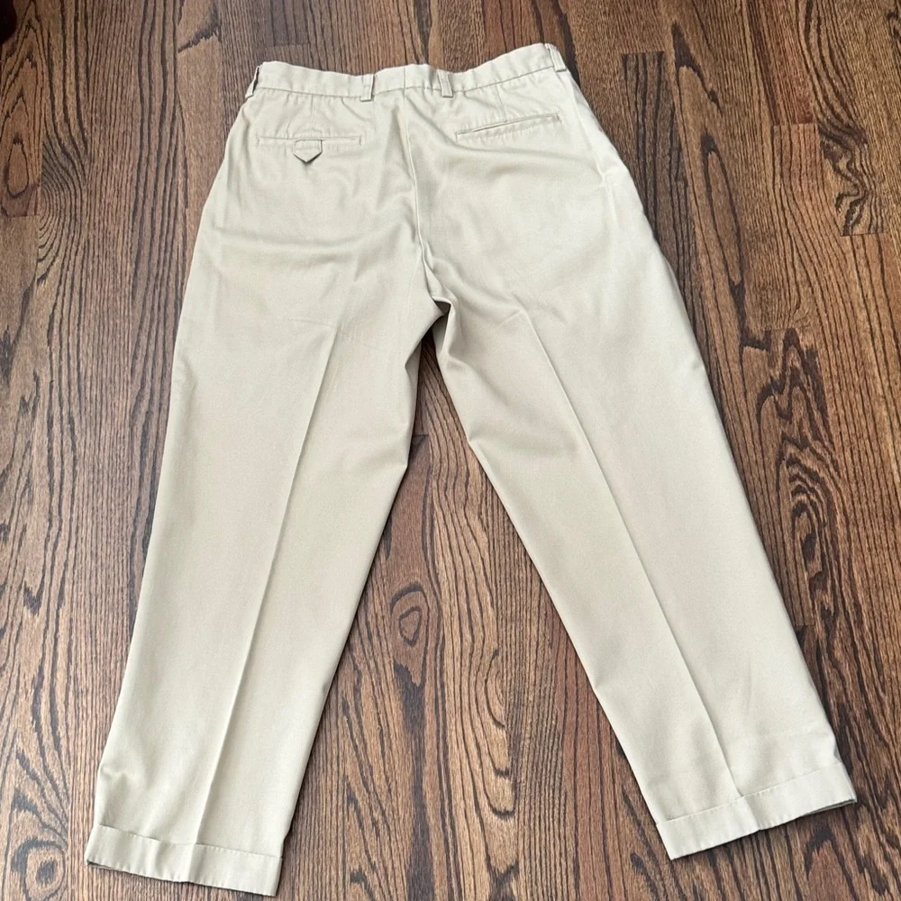 John W. Nordstrom Men's Khaki Pleated Chinos